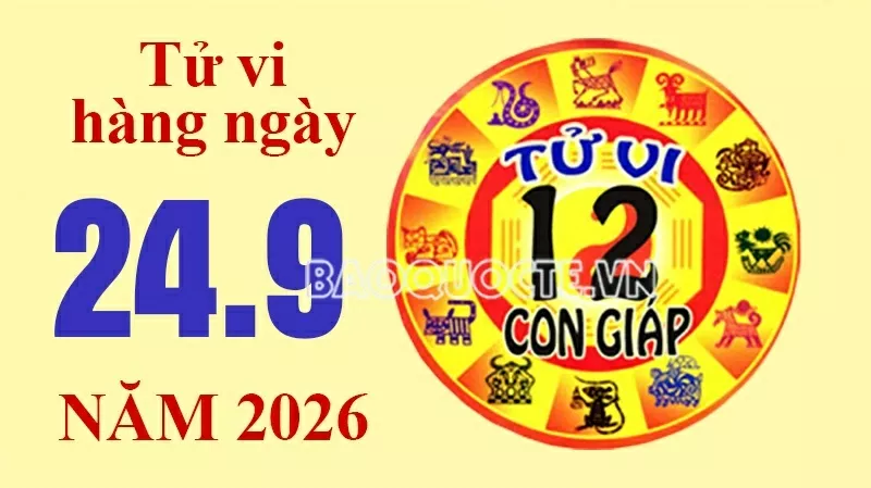 Tử vi hôm nay, xem tử vi 12 con giáp hôm nay ngày 24/09/2026: