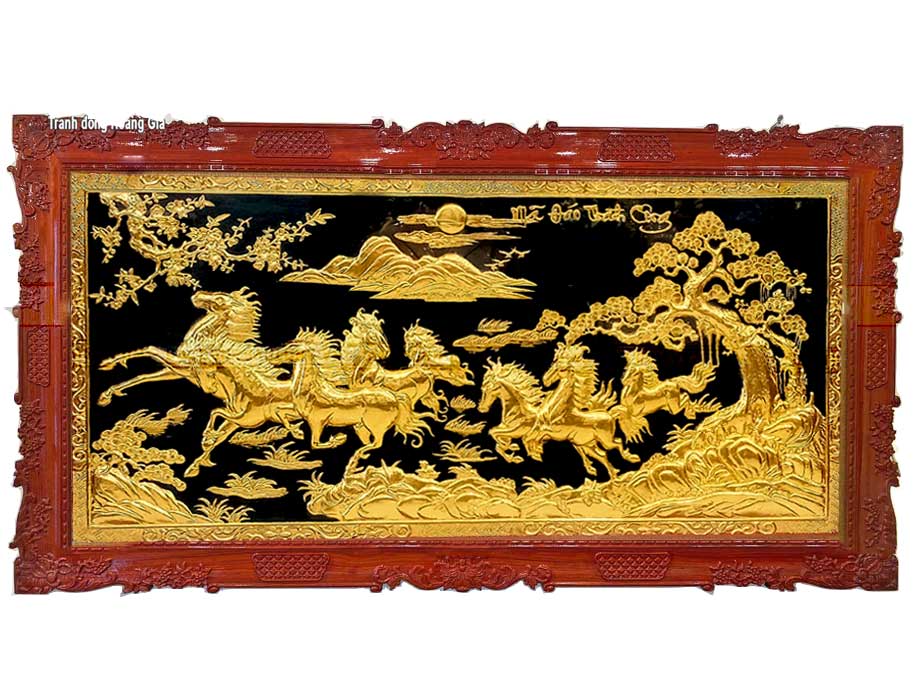 Tranh phong thủy mạ vàng