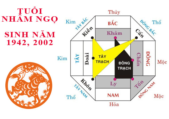 Sinh năm 2002 Nhâm Ngọ hợp hướng nào?