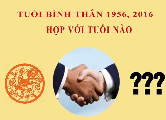 Sinh năm 2016 Bính Thân hợp với tuổi nào?