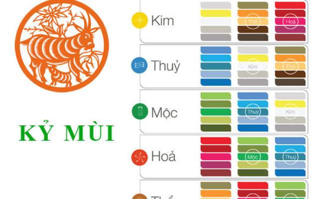 Tuổi Kỷ Mùi 1979 hợp với màu gì và kỵ màu sắc nào nhất?