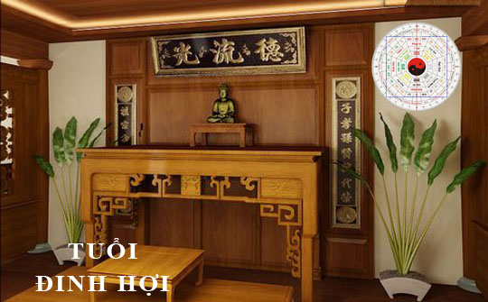 Xem hướng phòng thờ, bàn thờ hợp phong thuỷ cho tuổi Đinh Hợi