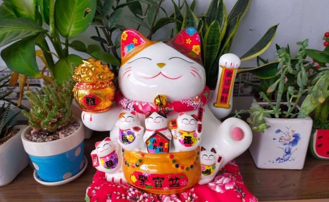 Bày mèo Thần Tài ở đâu trong cửa hàng để phát tài phát lộc