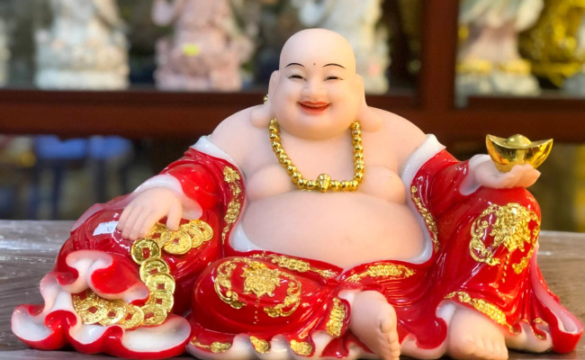 Đặt tượng Phật Di Lặc trong nhà, tài lộc và hạnh phúc ùn ùn kéo tới
