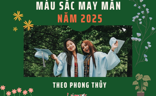 Màu sắc may mắn theo phong thủy cho một năm 2025 nhiều tài lộc