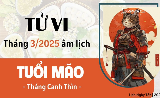 Tử vi tháng 3/2025 tuổi Mão âm lịch: Đối mặt với nhiều khó khăn và bế tắc