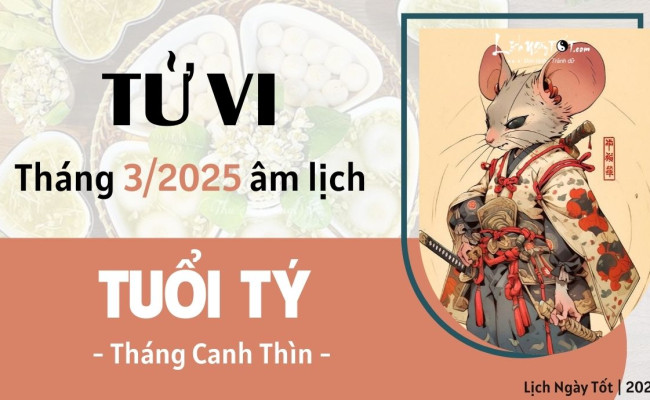 Tử vi tháng 3/2025 tuổi Tý âm lịch: Vận trình nhiều biến động, sai một ly đi một dặm