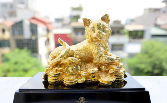 Tượng Mèo phong thủy cát tường, đem tới may mắn và tài lộc đủ đầy cho gia chủ