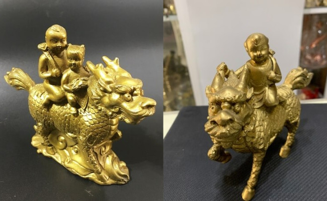 Vật phẩm phong thủy cầu con hàng đầu, đặt trong nhà sớm sinh quý tử