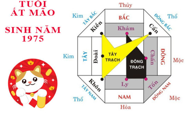 Sinh năm 1975 Ất Mão hợp hướng nào?