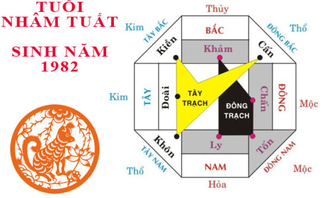 Sinh năm 1982 Nhâm Tuất hợp hướng nào?
