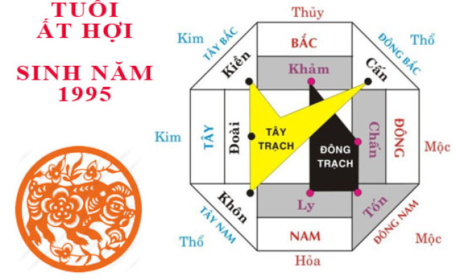 Sinh năm 1995 Ất Hợi hợp hướng nào?