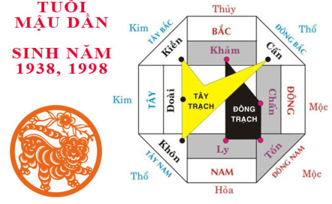 Sinh năm 1998 Mậu Dần hợp hướng nào?