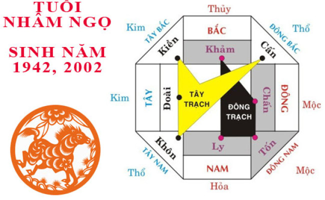 Sinh năm 2002 Nhâm Ngọ hợp hướng nào?