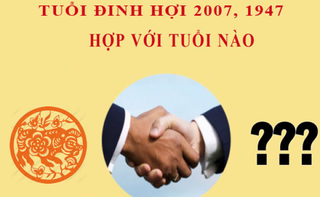 Sinh năm 2007 Đinh Hợi hợp với tuổi nào?