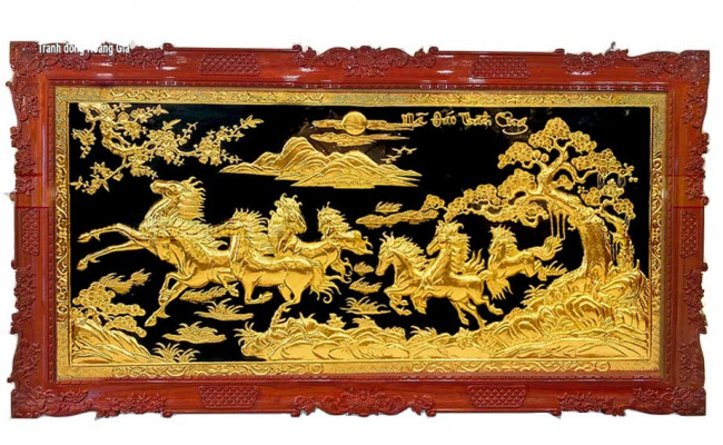 Tranh Phong Thủy Mạ Vàng – Bí Quyết Kích Hoạt Tài Lộc, Thành Công và May Mắn