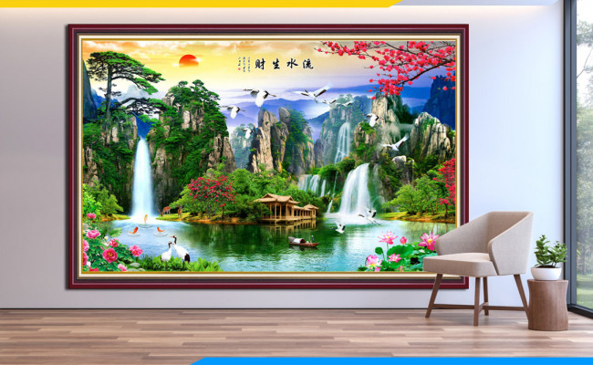 TRANH SƠN DẦU PHONG THỦY: Vật phẩm đem lại sức khỏe và thịnh vượng cho gia chủ
