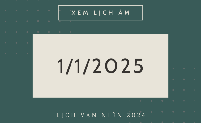 Giờ đẹp, giờ tốt xấu ngày hôm nay 01/01/2025 - Lịch âm dương hôm nay