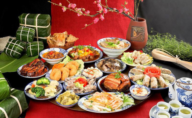 Mâm cơm Giỗ Tổ Hùng Vương - Nét đẹp văn hóa của người dân Phú Thọ